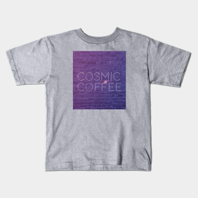 Cosmic Coffee Kids T-Shirt by Elephant Kid